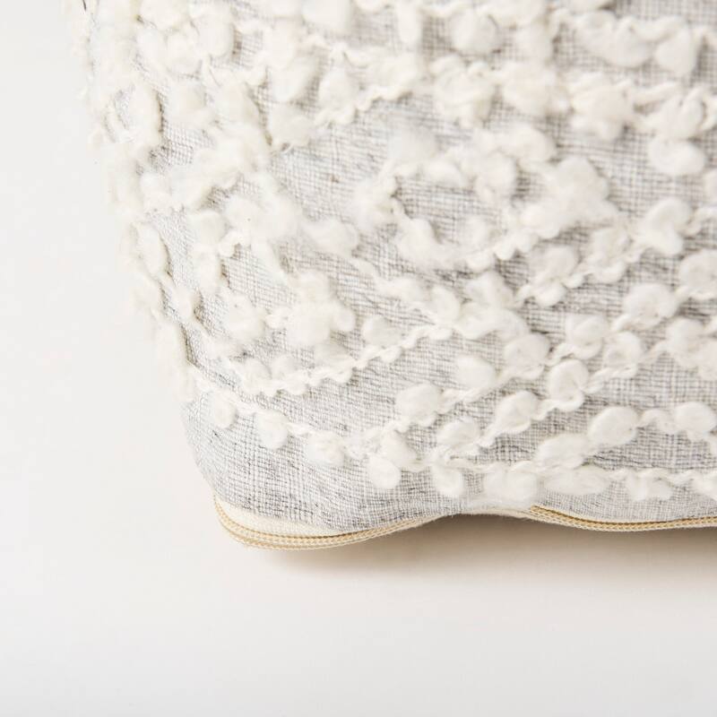 Farida Patterned Square Pouf