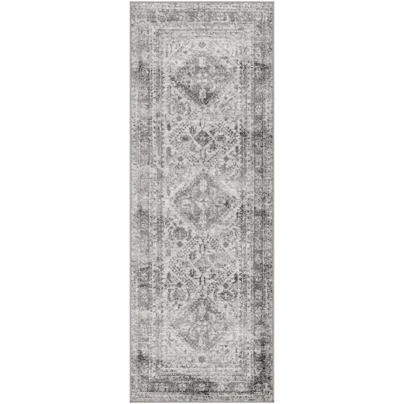 Livabliss Monte Carlo Updated Traditional Medallion Area Rug