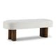 preview thumbnail 40 of 68, Christopher Knight Home - Modern Upholstered Dining Bench with Padded Seating