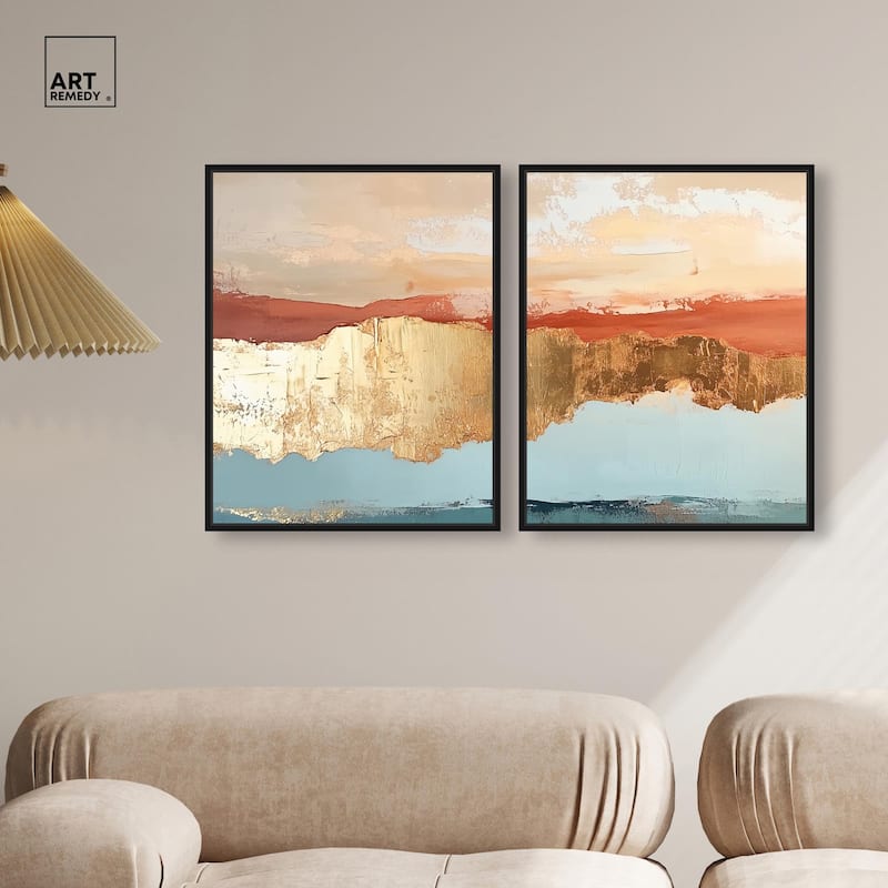 Earthy Glow III Canvas Set of 2 by Art Remedy
