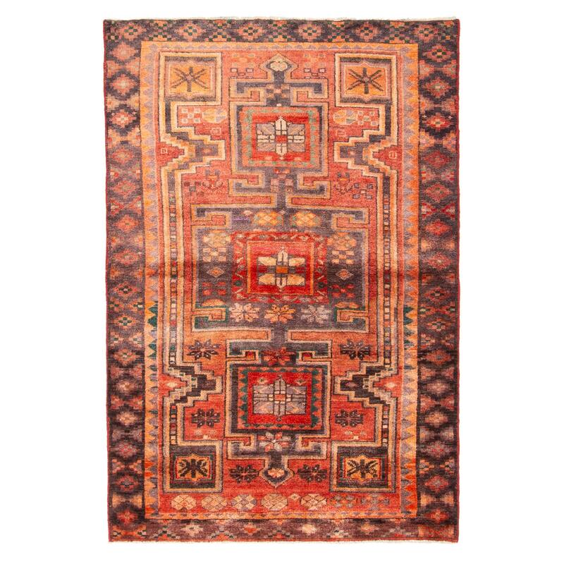 ECARPETGALLERY Hand-knotted Konya Anatolian Copper Wool Rug - 4'1 x 6'3