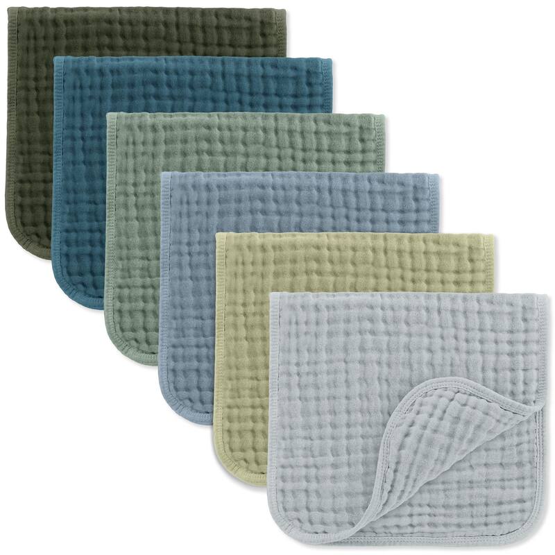 Muslin Burp Cloths Large 100% Cotton by Comfy Cubs