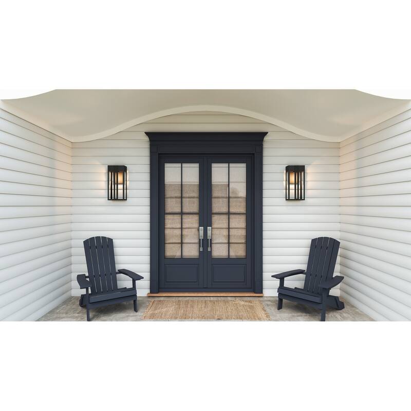 Boswell 1-Light Matte Black Outdoor Wall Lantern