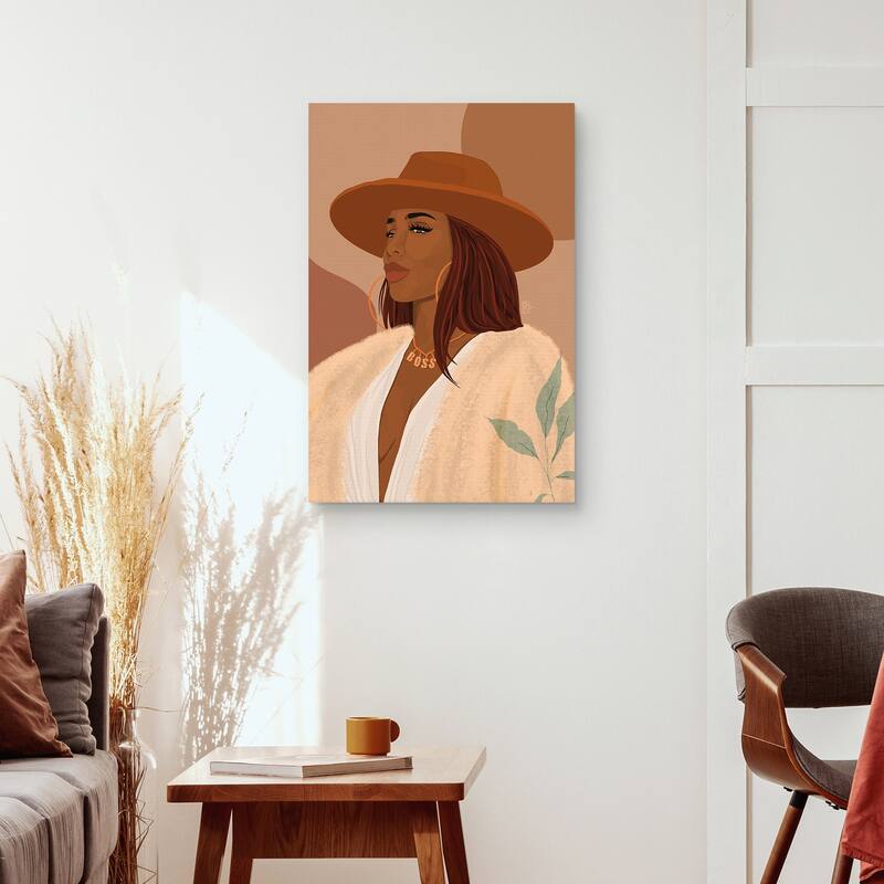 Like A Boss by Princella Canvas Art Print