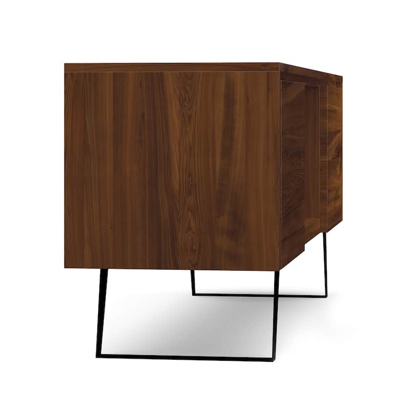 WYNDENHALL Mitchell WOOD Modern Industrial TV Media Stand For TVs