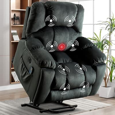 Power Recliner Chair with Massage and Heat for Elderly