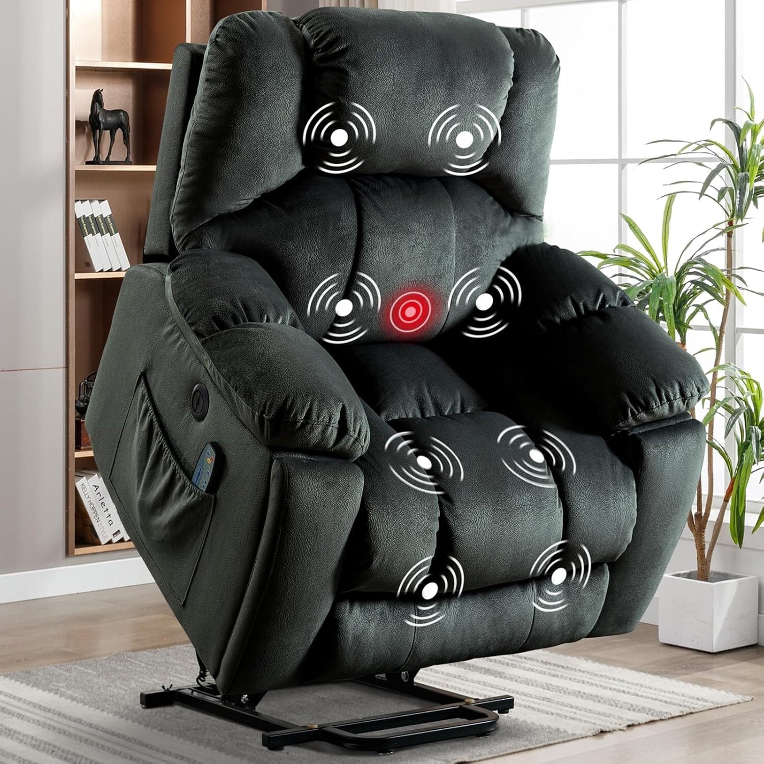 Power Recliner Chair with Massage and Heat for Elderly