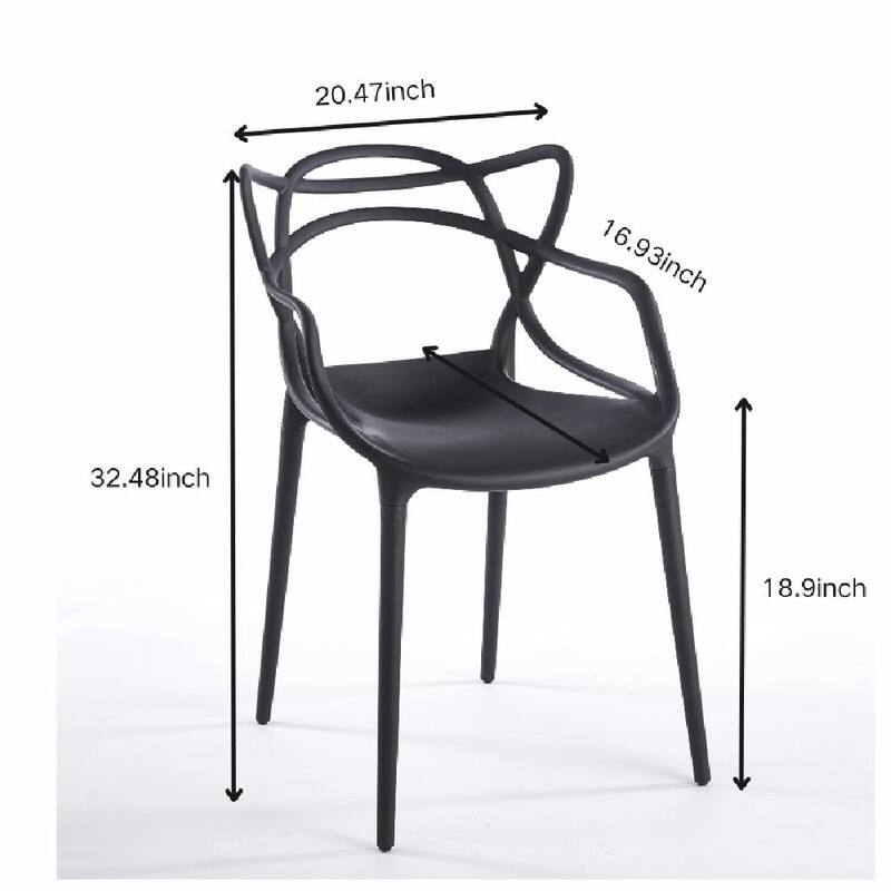 Modern Accent Chair with Clear Shell and Metal Legs, Versatile Dining or Desk Chair