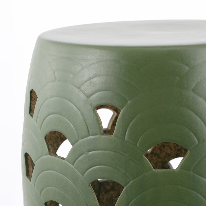 SAFAVIEH Felicia Ceramic Decorative Garden Stool (Fully Assembled)
