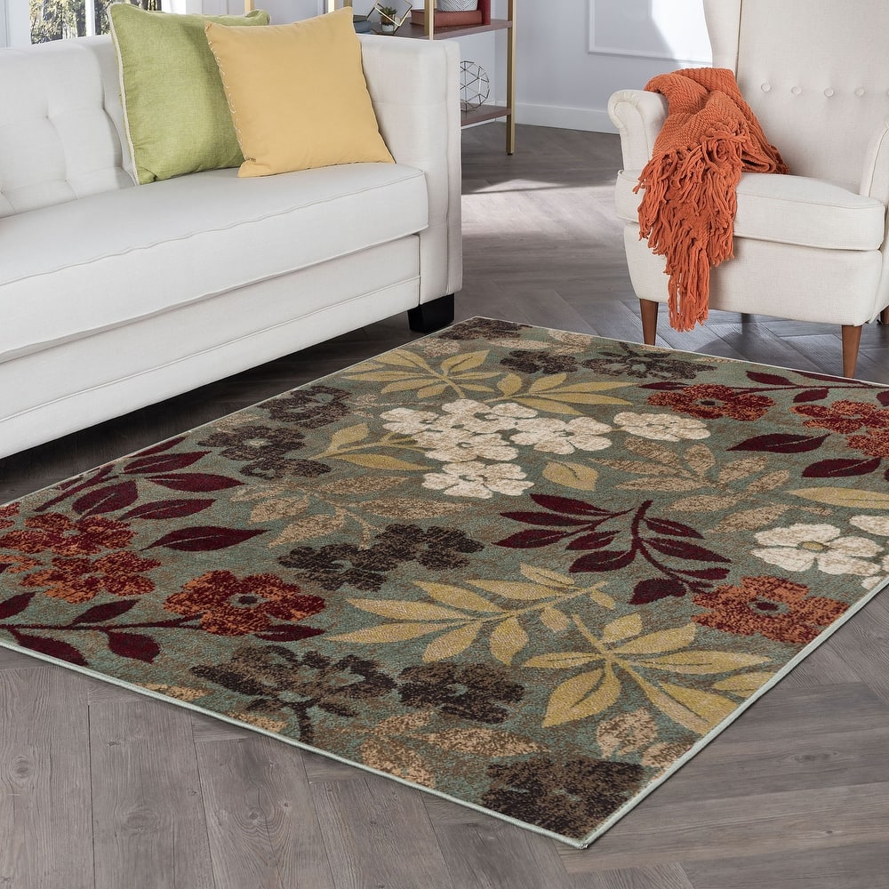 Decora Shabby Chic Floral Indoor Area Rug