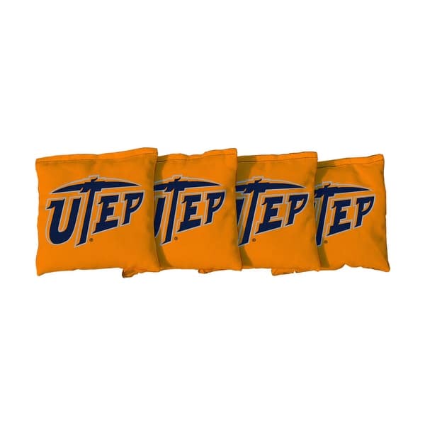 slide 2 of 3, Texas El Paso Miners Orange Cornhole Bags All-Weather Resin Filled