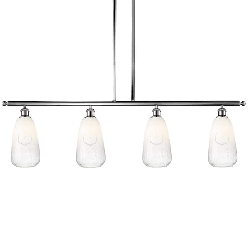 Innovations Lighting 516-4I-14-48 Brookhaven Almond Linear Brookhaven - Brushed Satin Nickel / Opal