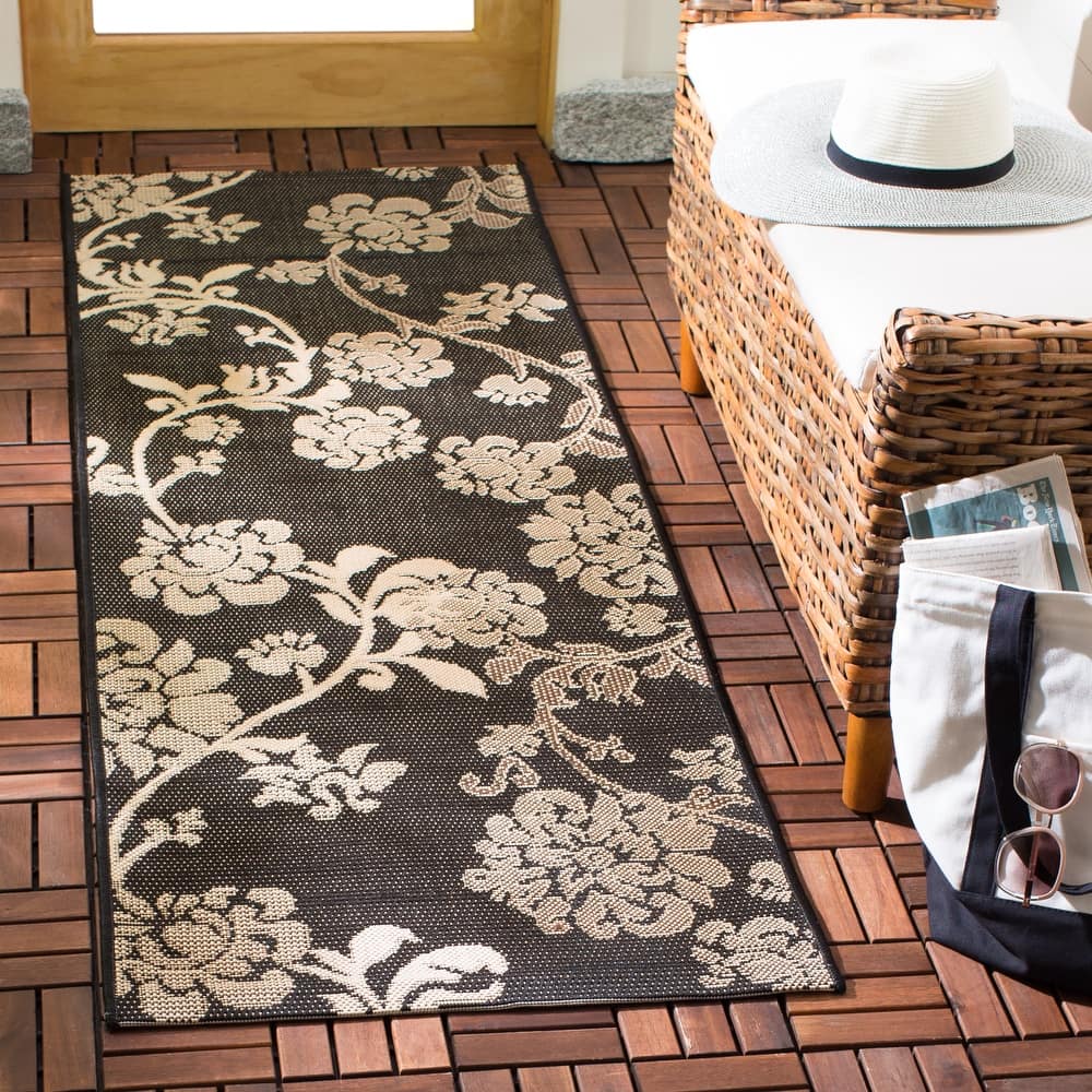 SAFAVIEH Courtyard Vernelle Arvyda Outdoor Waterproof Patio Backyard Rug