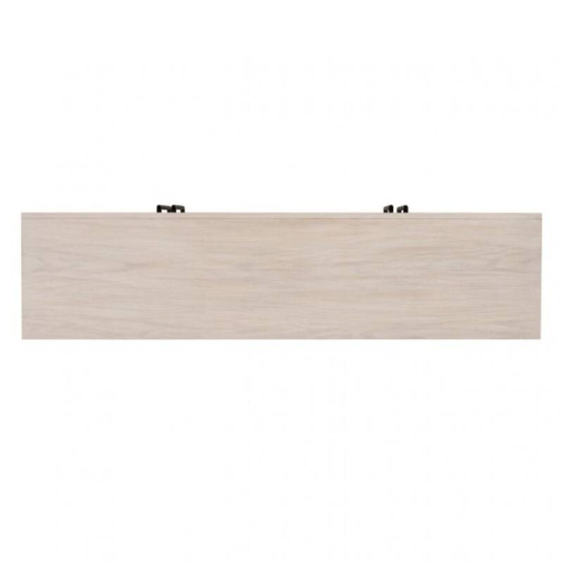 Kizie Sideboard Buffet Console 4 Doors, Shelves, Tawny Brown 66 Inch