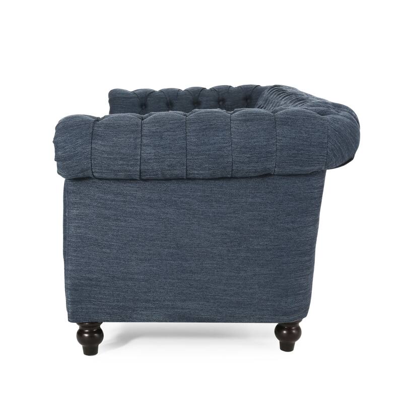 Chesterfield Button Tufted 3-seater Sofa with Nailheads