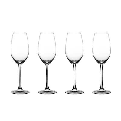 Nachtmann ViVino Crystal Glass Champagne Flutes Set of 4 - 9 oz.