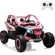 preview thumbnail 19 of 46, 2 Seats Ride on UTV with Remote Control for Kids, Max Load 130LBS Pink