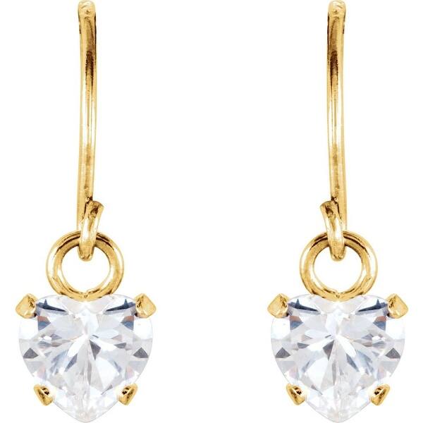 14k 2.25mm CZ stud earrings 14k 2.25mm CZ stud earrings