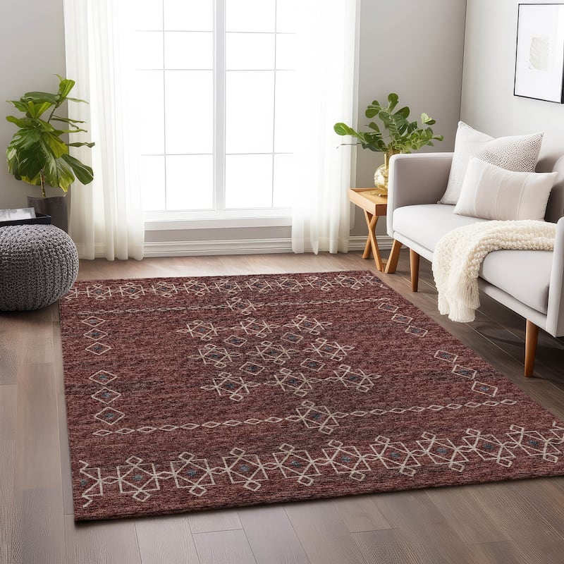 Premium Washable Super Soft Boho Medallion Mayfield Rug - Canyon - 3' x 5' - Rectangle