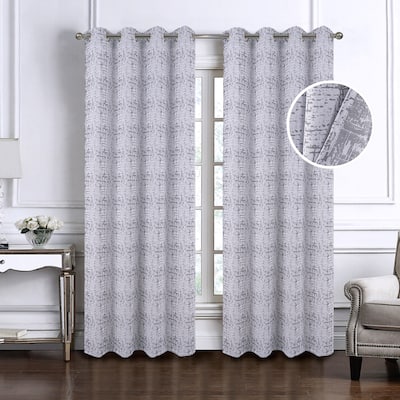 Luca Woven Jacquard Window Curtain 84"