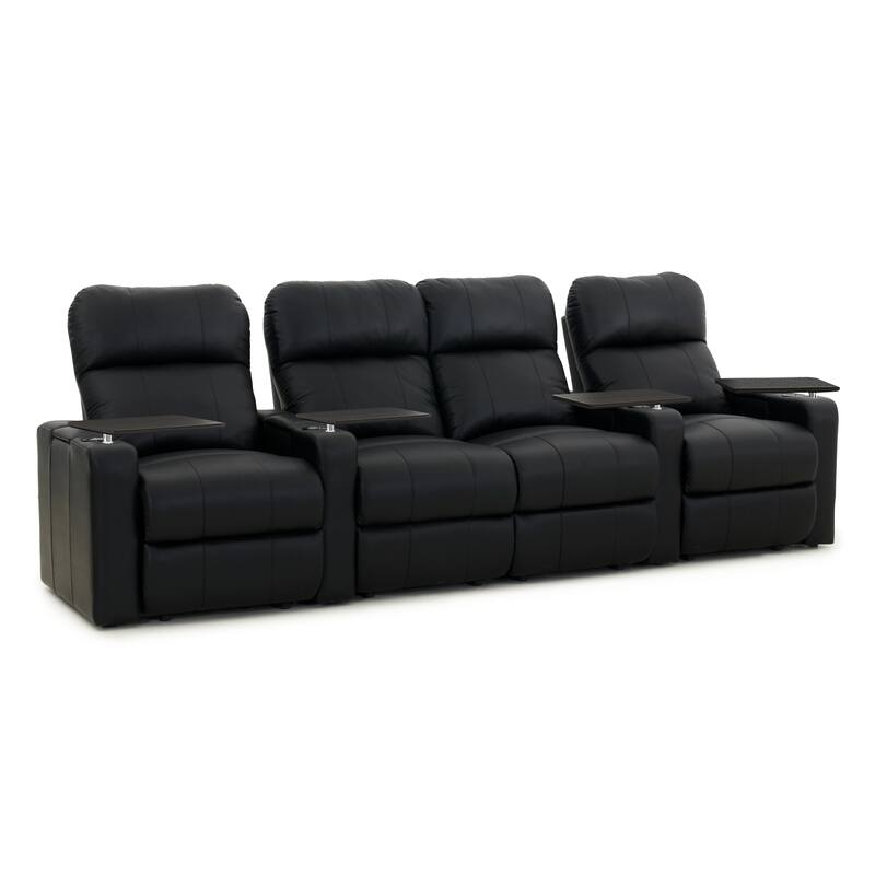 Octane Turbo XL700 Manual Leather Home Theater Seating Set (Row of 4)