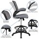 preview thumbnail 34 of 51, Mid-back Mesh Ergonomic Flip-up Arms Drafting Chair