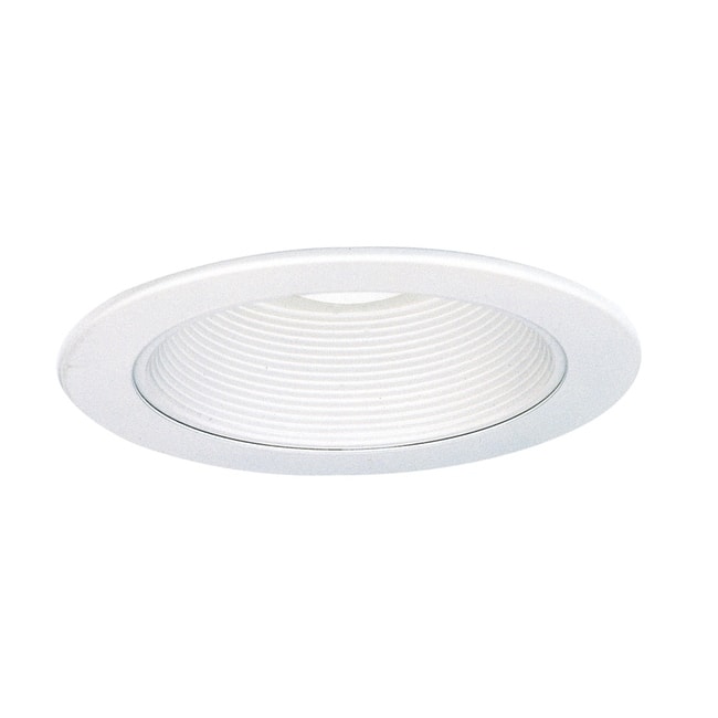 Elco 4" Bi Pin Adjustable Baffle Trim - White