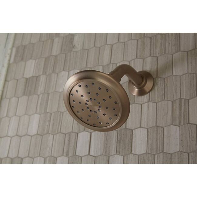 Kallista Script 1.75 GPM Single Function Shower Head and Arm with - Brushed French Gold
