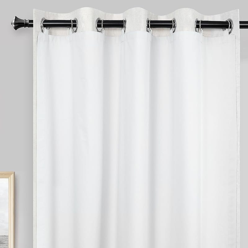 DriftAway Thermal Insulated 100% Blackout Curtain Liner for Grommet Curtains