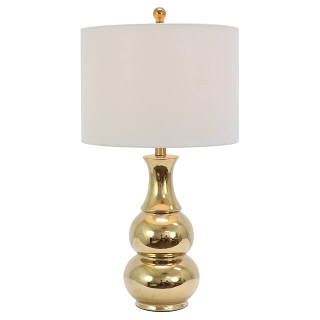 Copper Grove Arans Table Lamp with Off-white Drum Shade (26.5)