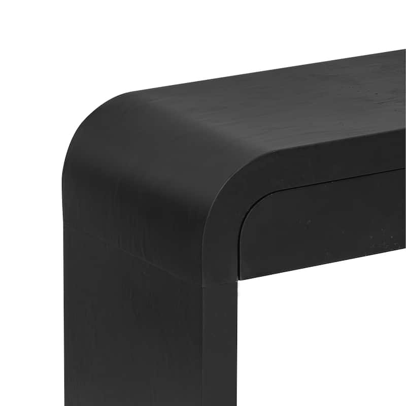 Modern Entryway Table with Burl Wood Veneer,Suitable for Entryway, Hallway,Living Room,Foyer,Corridor