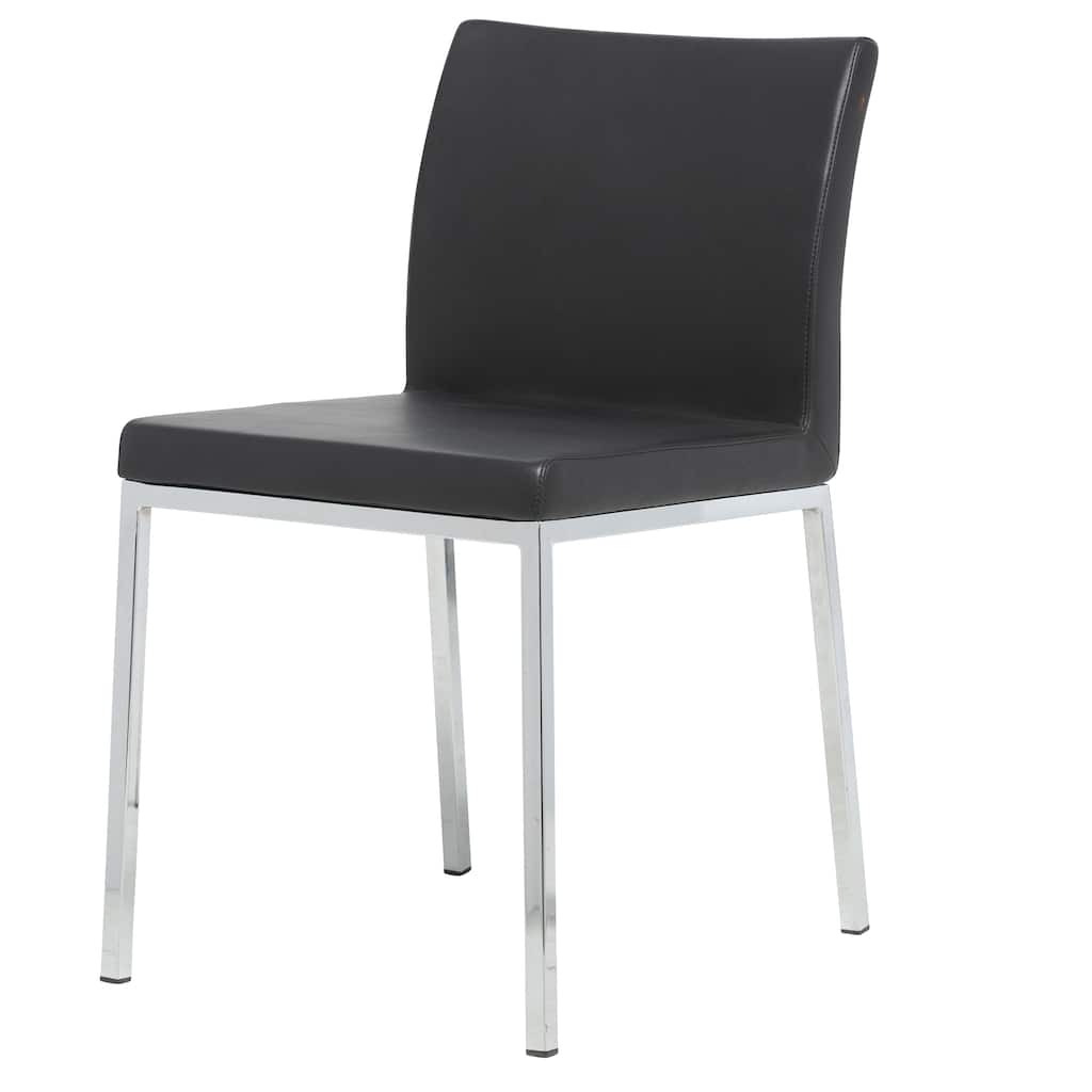 Kahlo Mid-Century Modern Leather Dining Chair