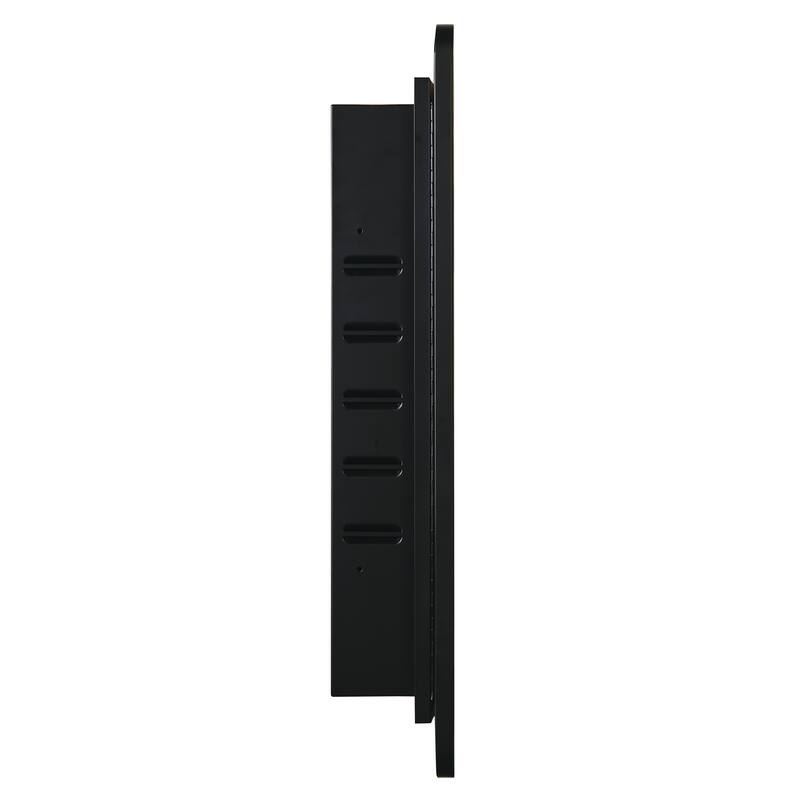 Black Medicine Cabinet Metal Framed Wall mount or Recessed Mirror Cabinet
