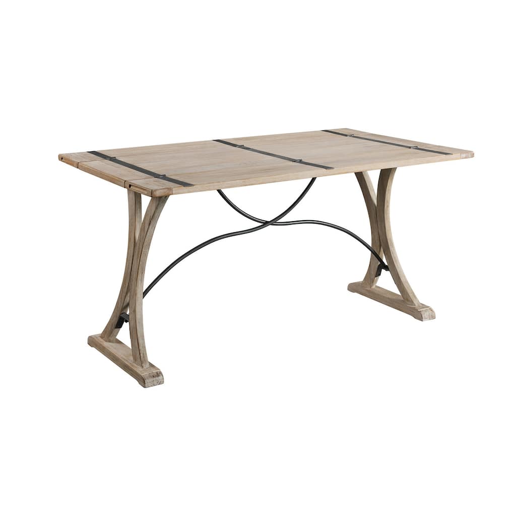 Folding Dining Table - Hollywood Regency Style, Versatile Table, Seats 6, 60 Inch Long