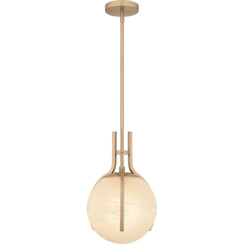 Bronze Gold One Light Pendant from the Quoizel Pendant Collection