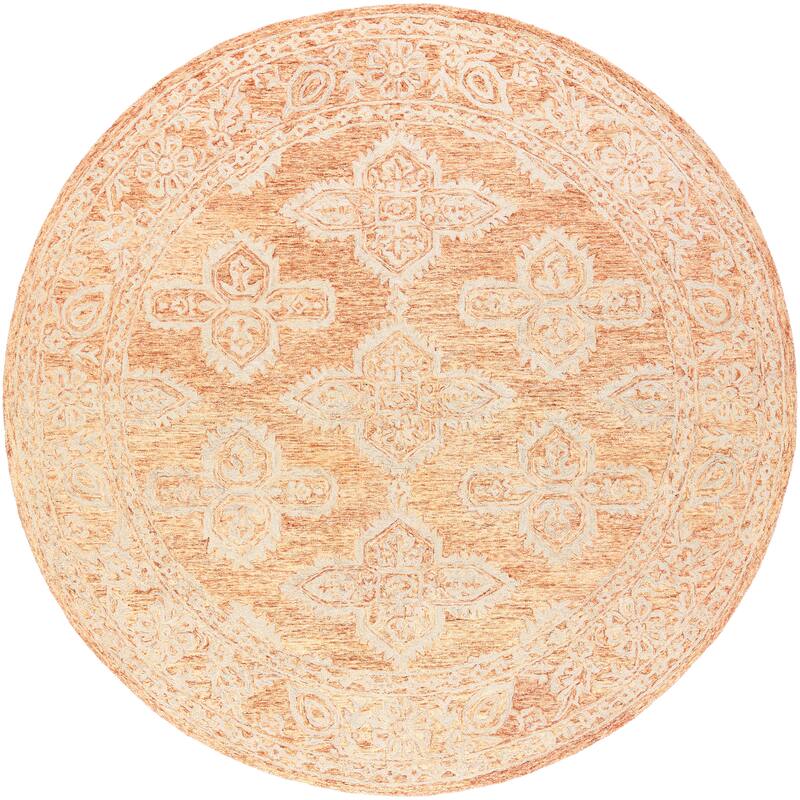 Livabliss Lisbet Handmade Boho Medallion Wool Area Rug