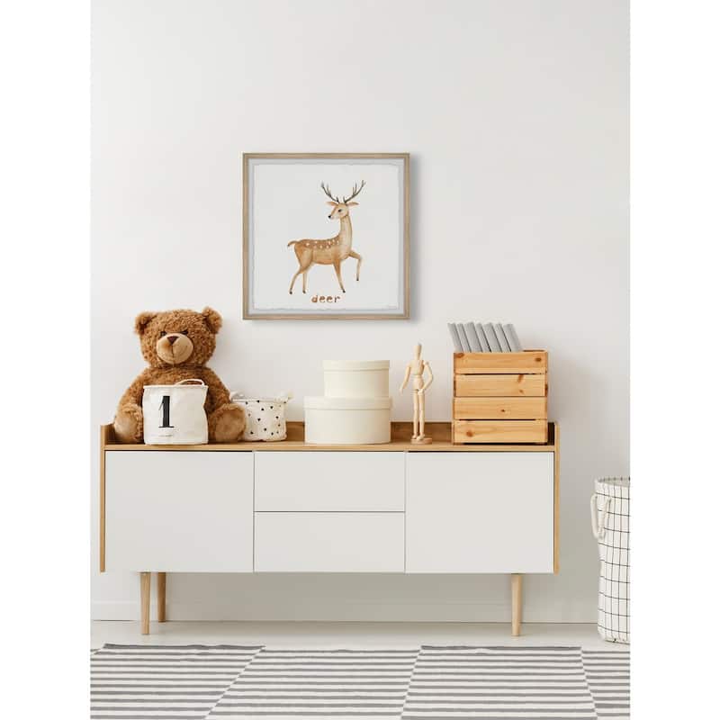 Gentle Like a Deer Framed Wall Art, Elegant Home Touch - Sophisticated Artwork for Refined Décor