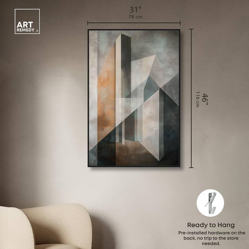 Spatial Geometry Canvas by Art Remedy