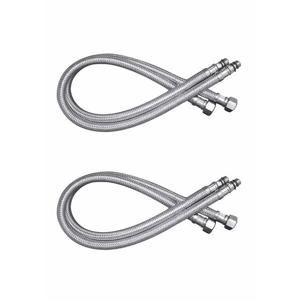 Shop Bathroom Faucet Supply Line Stainless 10mm Male 3 8 Female