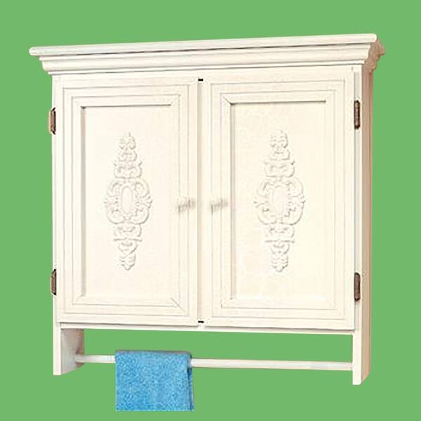 Solid Wood Medicine Cabinet Combo 2 Door White Crackle Birch Renovator S Supply Overstock 12364145