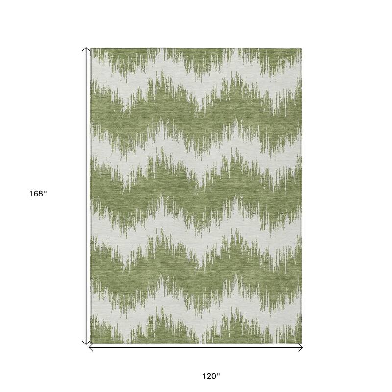 HomeRoots Chevron Transitional Rectangle Outdoor Rug