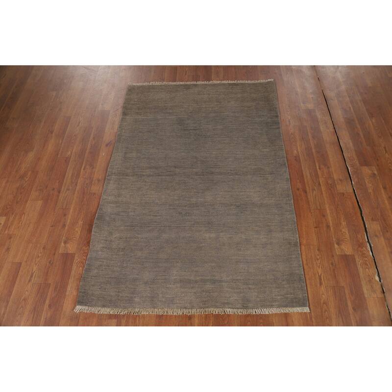 Modern Gabbeh Oriental Accent Rug Handmade Wool Carpet - 3'4"x 5'0"