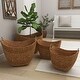 preview thumbnail 21 of 69, Handmade Dried Plant Wicker Contemporary Storage Basket
