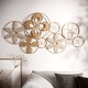preview thumbnail 1 of 4, Estrella Rattan Abstract Circle Wall Art - 22"H x 43"W x 1"D