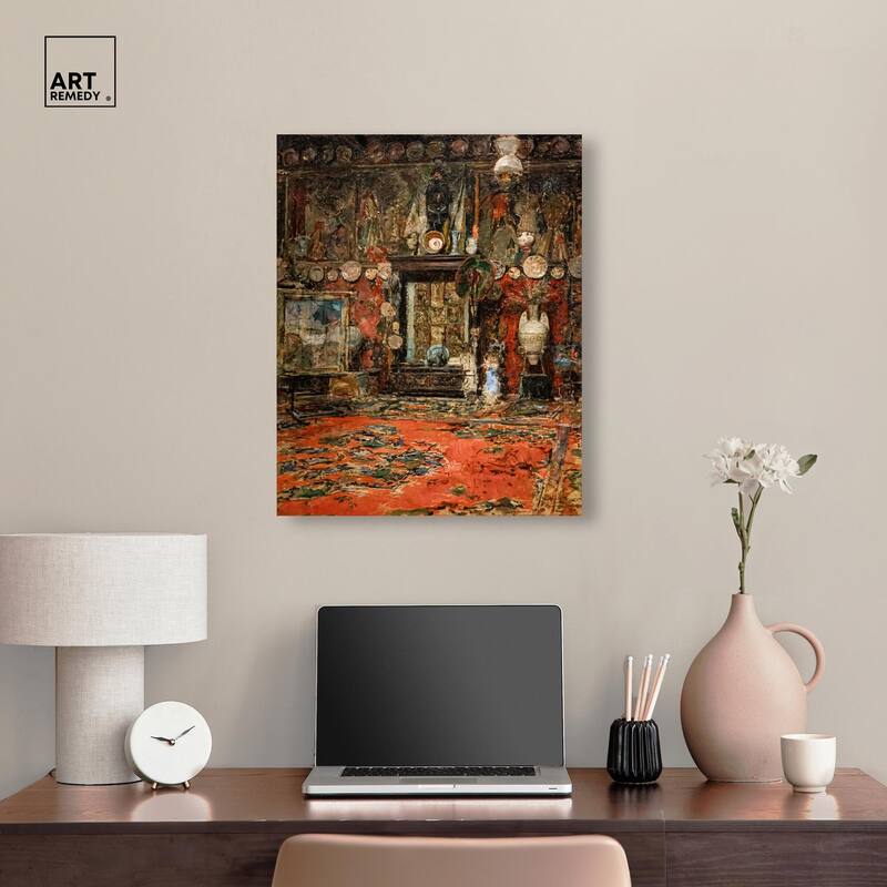 Workshop in Rome Canvas by Art Remedy, Gallery Wrapped
