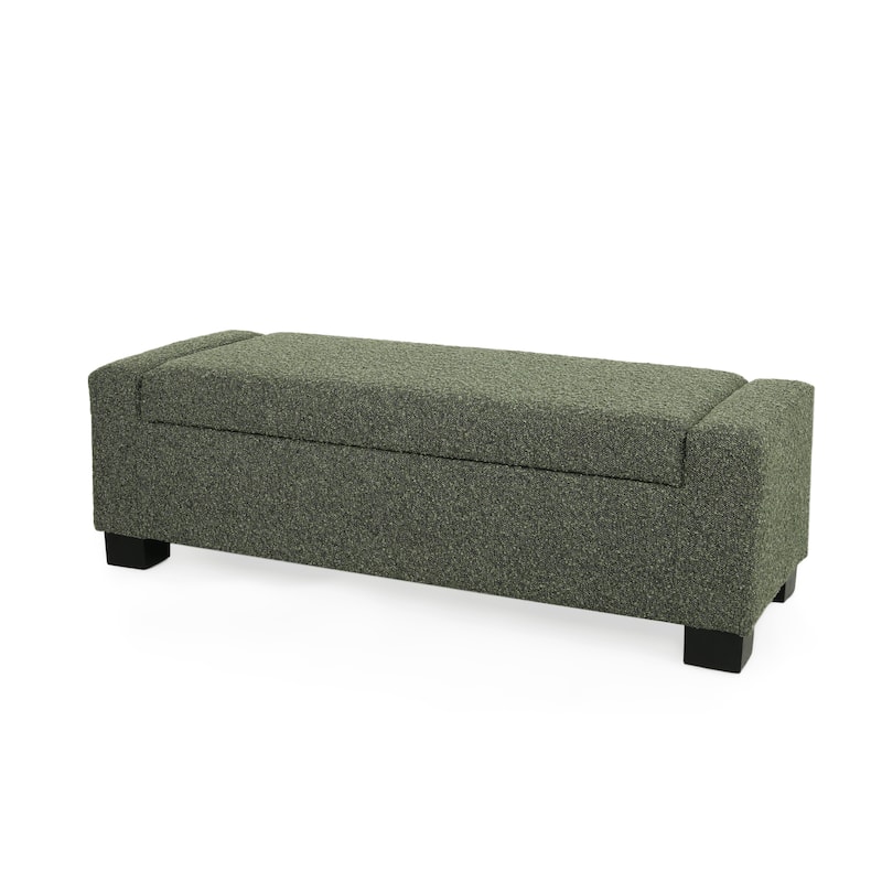 Maddie Fabric Storage Ottoman Bench by Christopher Knight Home