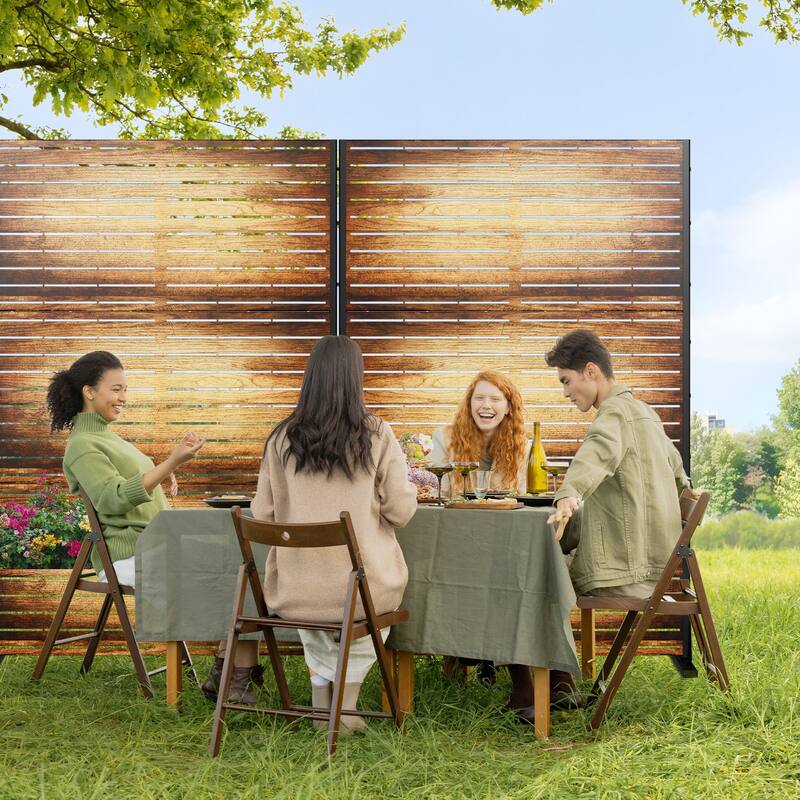 Outdoor Metal Privacy Screen Fence Panel