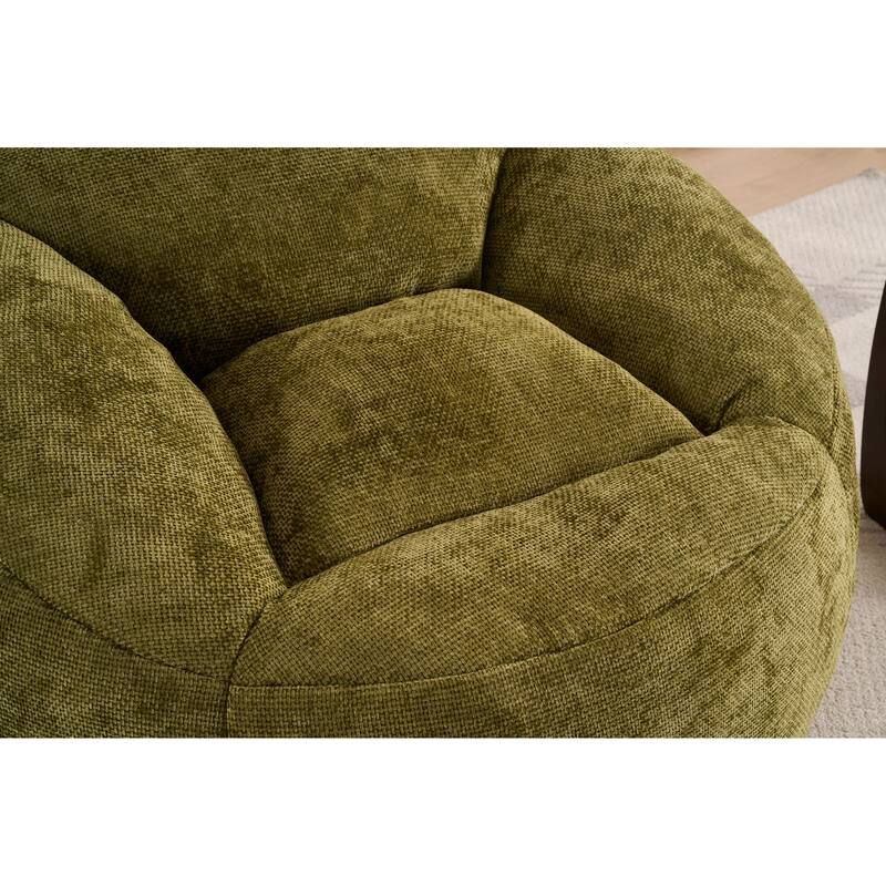 Chenille Oversized Lounger Bean Bag Chair