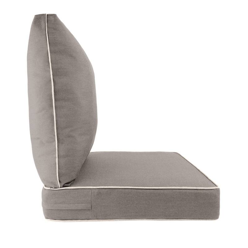 Sunbrella Contrast Corded Deep Seat Cushion by Austin Horn Classics