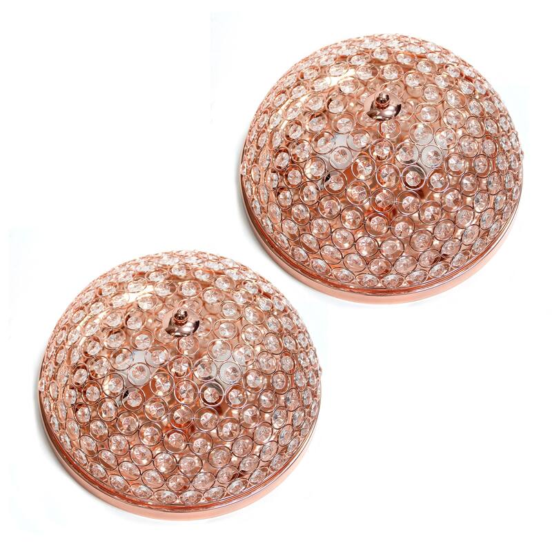 Light Elipse Crystal Flush Mount Ceiling Light